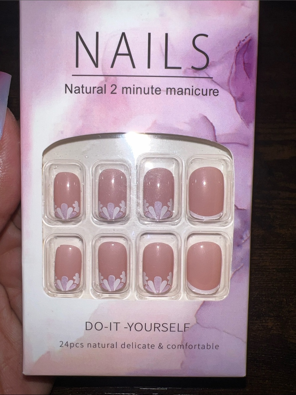 Nails Do-It-Yourself Natural Pink Press-On Nail Set